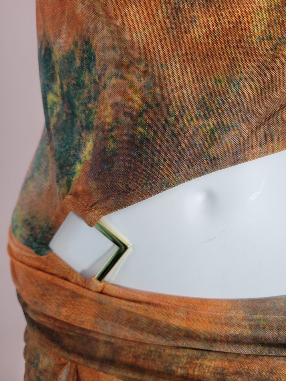 Windsor Rust Green Tie-Dye Mini Dress Set - Picture 7 of 10